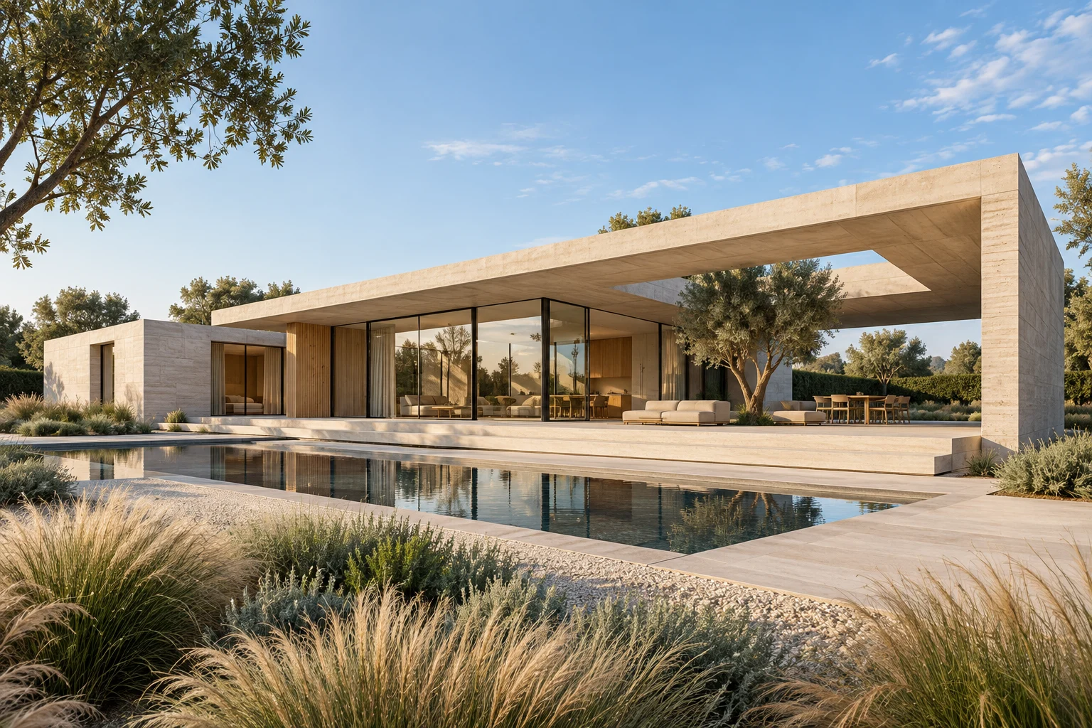 Websiteconcept voor Atelier Noord met een modern architectuurbeeld