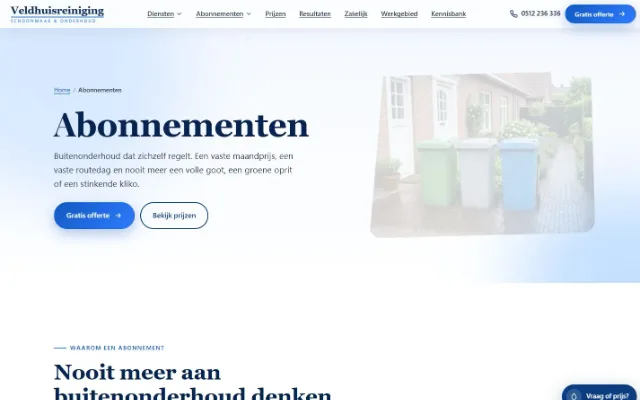 Veldhuis Reiniging: Abonnementen