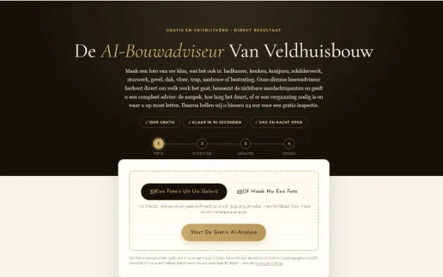 Veldhuisbouw: AI-bouwadviseur
